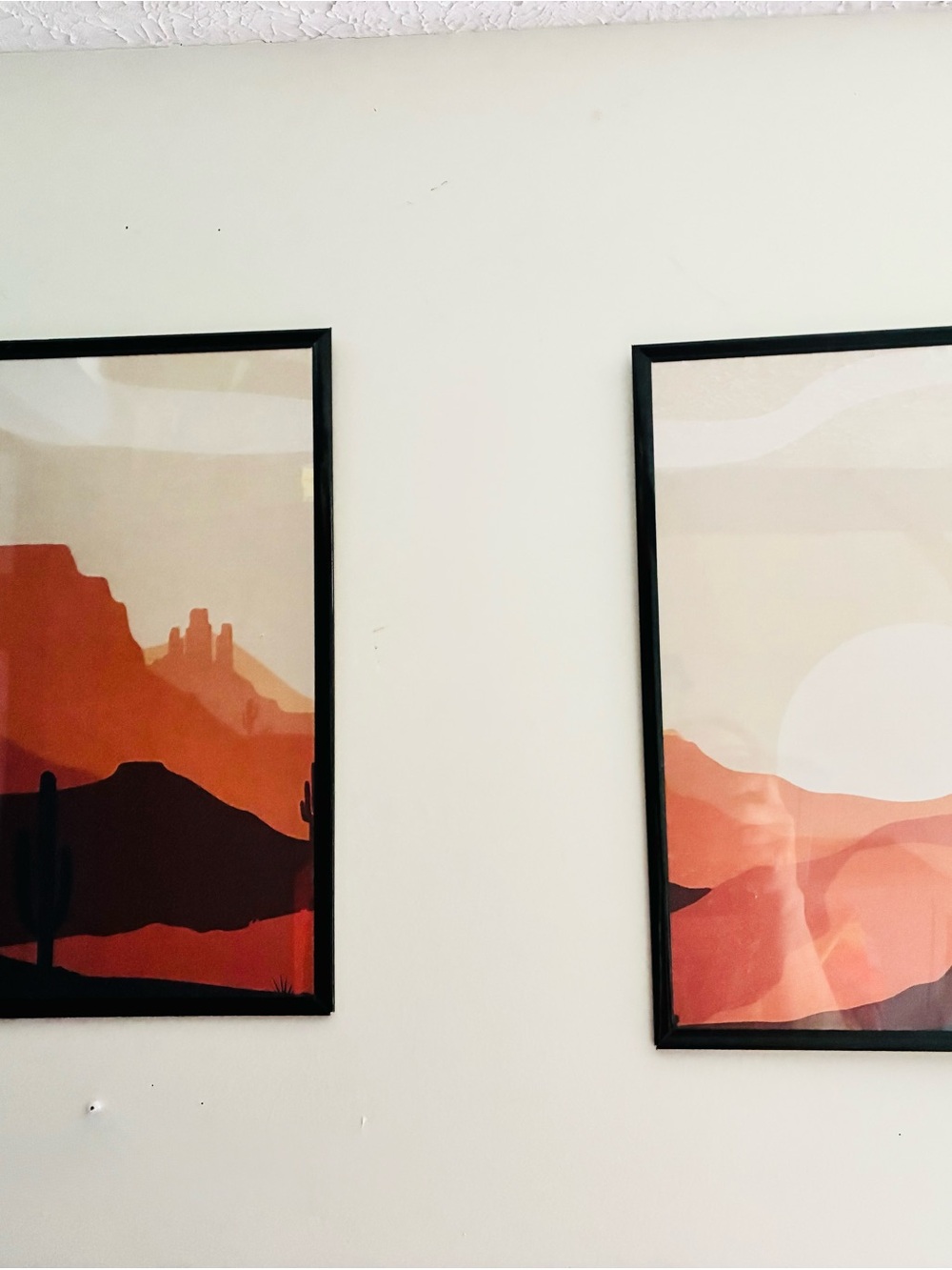 🌅 Modern Southwest Desert Wall Art Set – Framed Boho Landscape Prints 🌵
